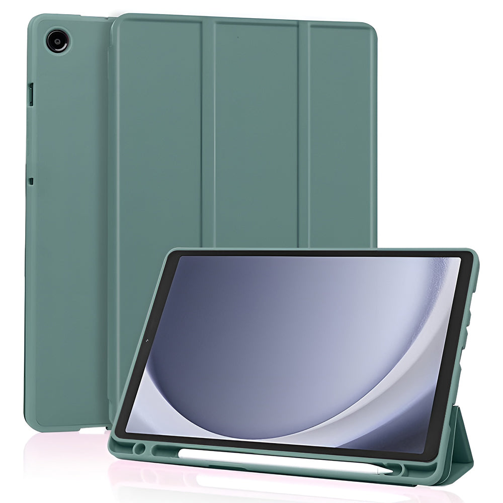 Puzdro pre Samsung Galaxy Tab A11 / Tab A9, Techsuit, Flex Trifold New Model, Zelené