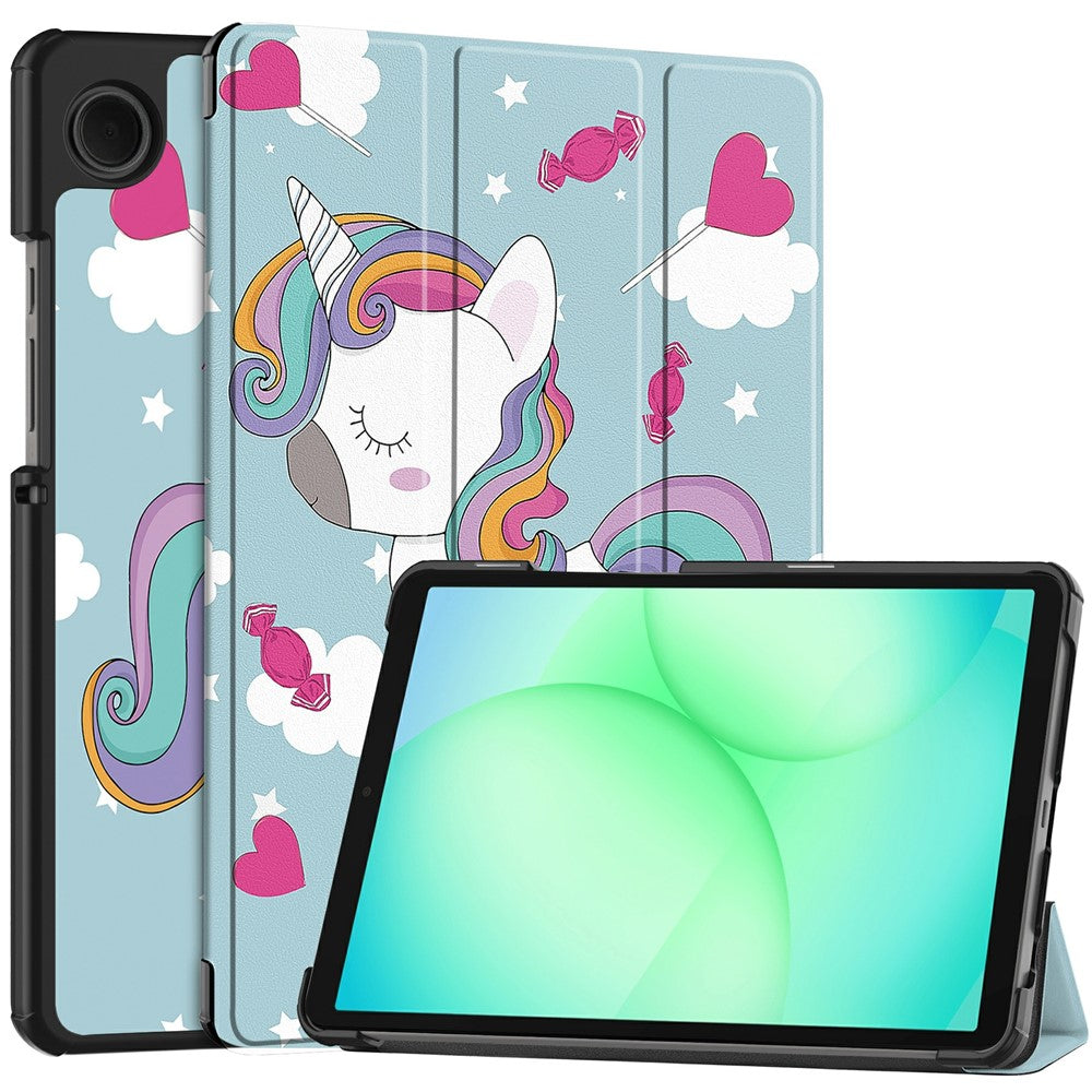 Obal na Samsung Galaxy Tab A11 / Tab A9, Techsuit, FoldPro Unicorn Nový model, viacfarebný