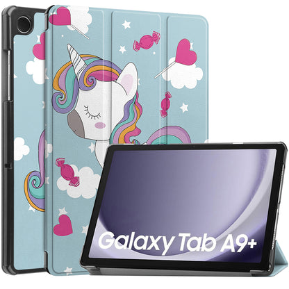 Obal na Samsung Galaxy Tab A9+, Techsuit, FoldPro Unicorn, viacfarebný