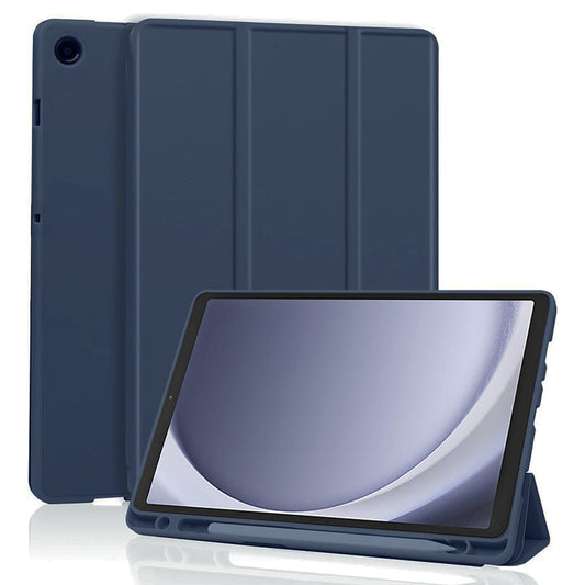 Puzdro na Samsung Galaxy Tab A11 / Tab A9, Techsuit, Flex Trifold, tmavomodré