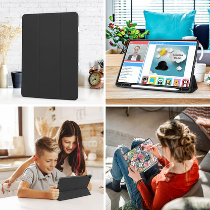 Puzdro pre Samsung Galaxy Tab A11 / Tab A9, Techsuit, Flex Trifold, Čierne