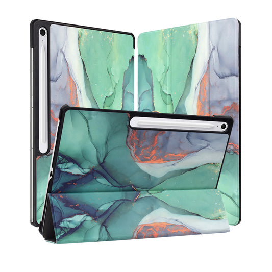 Obal na Samsung Galaxy Tab S10 FE+, Techsuit, FoldPro Green Time, viacfarebný