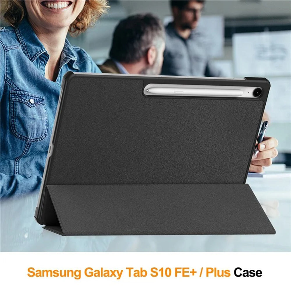 Puzdro pre Samsung Galaxy Tab S10 FE+, Techsuit, FoldPro, Čierne