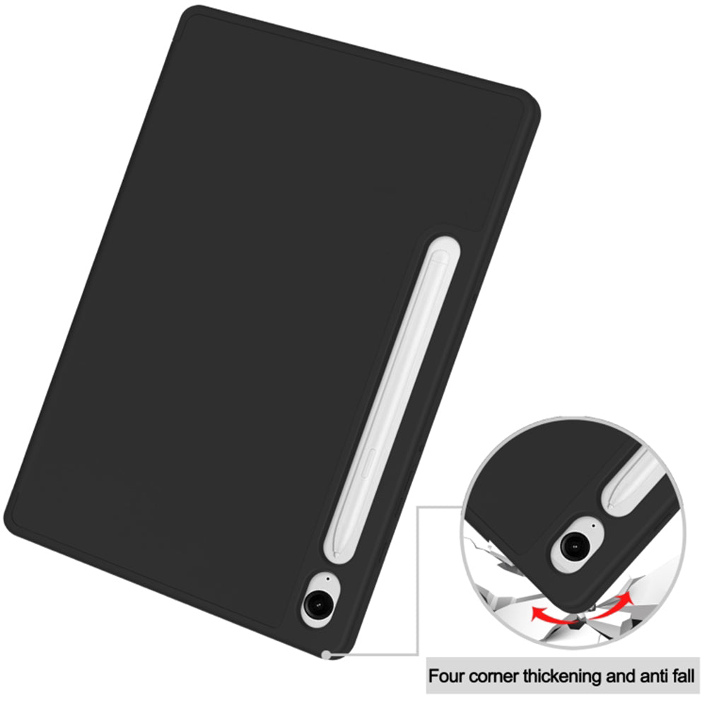 Puzdro pre Samsung Galaxy Tab S10 FE / Tab S9 FE / Tab S9, Techsuit, Flex Trifold, Čierna