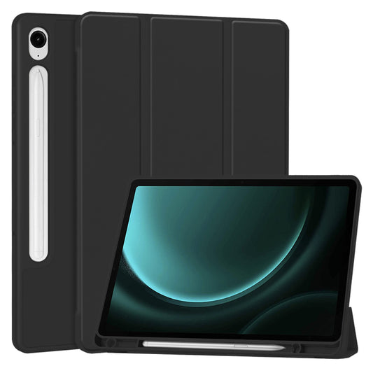 Puzdro pre Samsung Galaxy Tab S10 FE / Tab S9 FE, Techsuit, Flex Trifold, Čierne