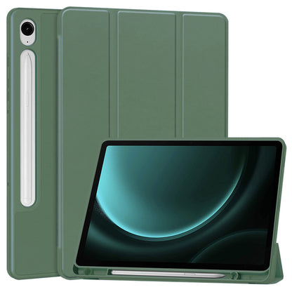 Puzdro pre Samsung Galaxy Tab S10 FE / Tab S9 FE, Techsuit, Flex Trifold, Zelené