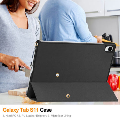 Obal na Samsung Galaxy Tab S11, Techsuit, FoldPro, čierny