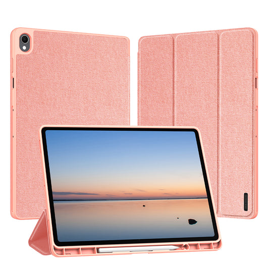 Puzdro pre Samsung Galaxy Tab S12 Plus, DUX DUCIS, Domo s držiakom na pero, ružové
