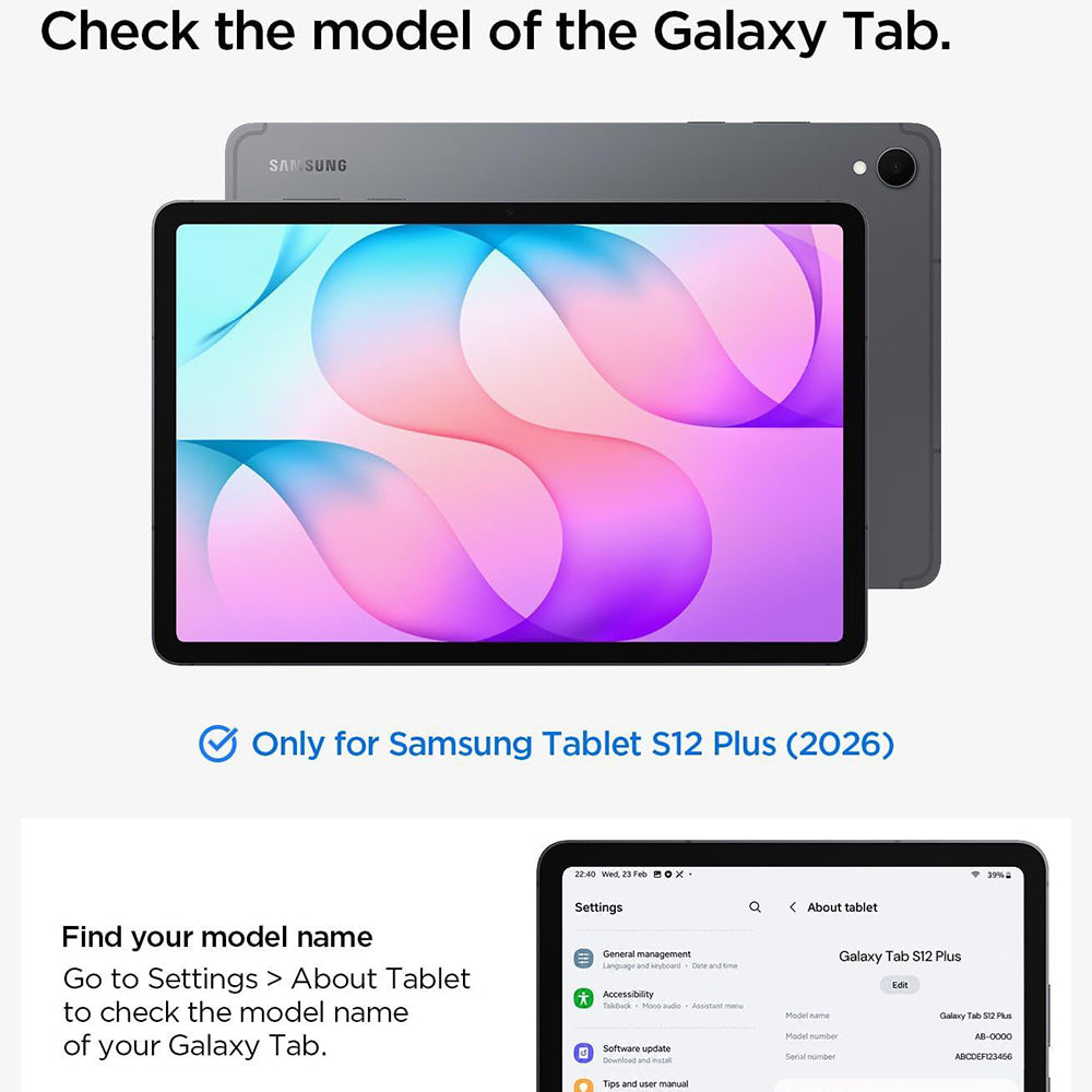 Puzdro pre Samsung Galaxy Tab S12 Plus, Spigen, Liquid Air Folio, čierne ACS11828