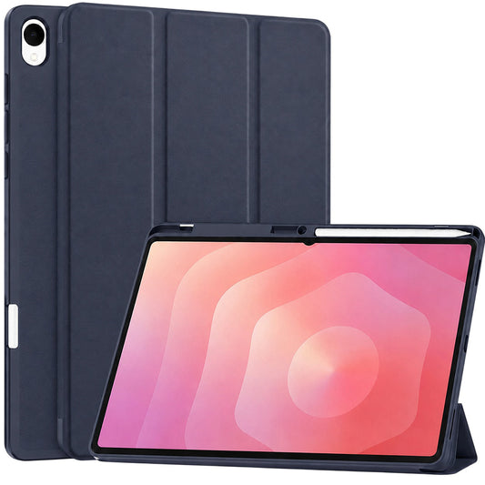 Puzdro pre Samsung Galaxy Tab S12 Plus, Techsuit, Flex Trifold, Tmavomodré
