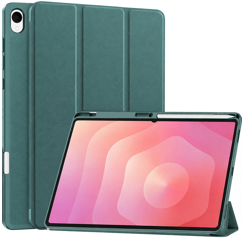 Puzdro na Samsung Galaxy Tab S12 Plus, Techsuit, Flex Trifold, Zelené