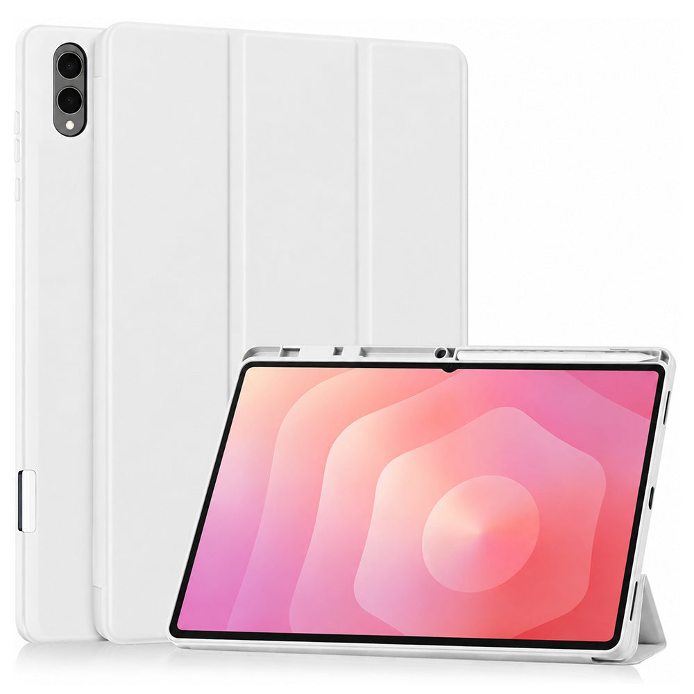 Puzdro pre Samsung Galaxy Tab S12 Ultra / Tab S11 Ultra, Techsuit, Flex Trifold, Sivá