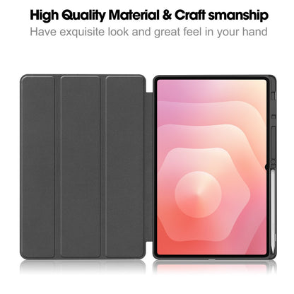 Puzdro pre Samsung Galaxy Tab S12 Ultra / Tab S11 Ultra, Techsuit, Flex Trifold, Sivá
