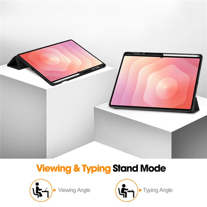 Puzdro pre Samsung Galaxy Tab S12 Ultra / Tab S11 Ultra, Techsuit, Flex Trifold, Zelené