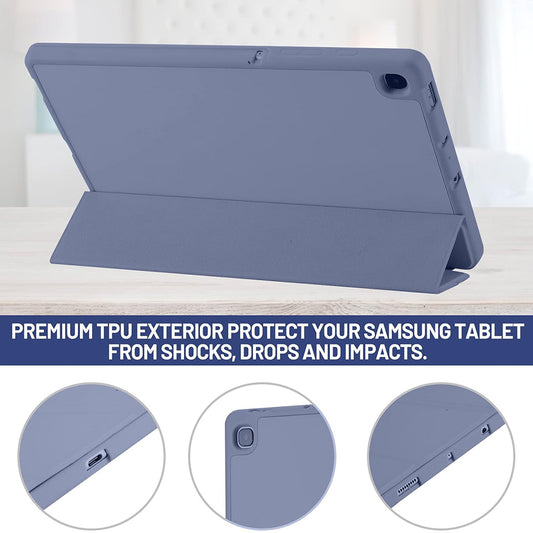 Obal na Samsung Galaxy Tab S6 Lite (2024) / Tab S6 Lite (2022) / Tab S6 Lite (2020), Techsuit, Flex Trifold, fialový