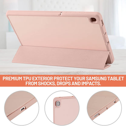 Obal na Samsung Galaxy Tab S6 Lite (2024) / Tab S6 Lite (2022) / Tab S6 Lite (2020), Techsuit, Flex Trifold, Ružový