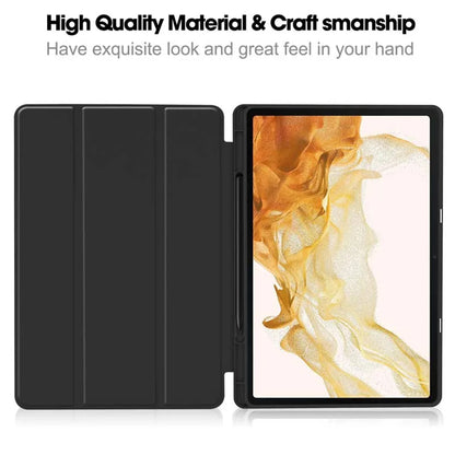 Puzdro pre Samsung Galaxy Tab S8+ / Tab S7+, Techsuit, Flex Trifold, Čierne