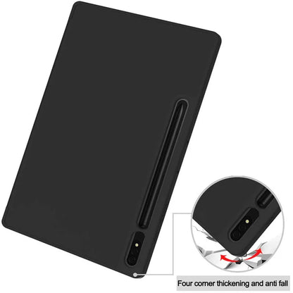 Puzdro pre Samsung Galaxy Tab S8+ / Tab S7+, Techsuit, Flex Trifold, Čierne