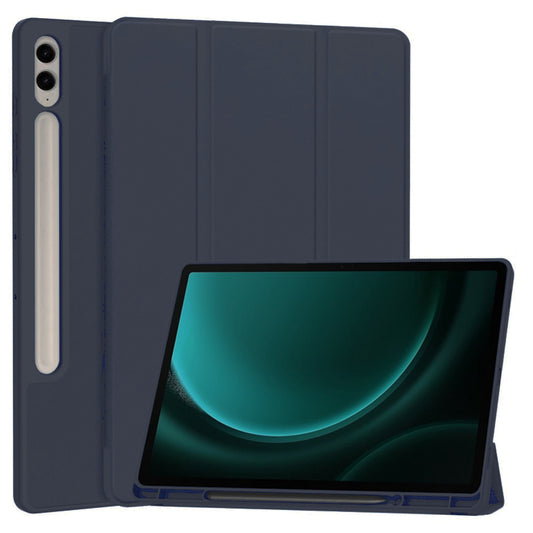 Puzdro pre Samsung Galaxy Tab S9 FE+, Techsuit, Flex Trifold, námornícka modrá
