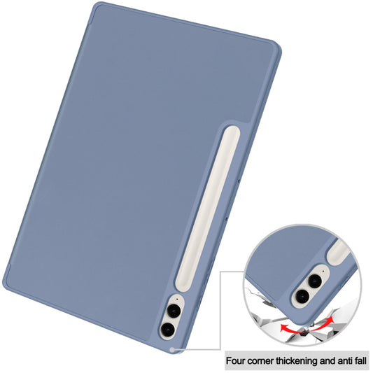 Puzdro pre Samsung Galaxy Tab S9 FE+, Techsuit, Flex Trifold, námornícka modrá