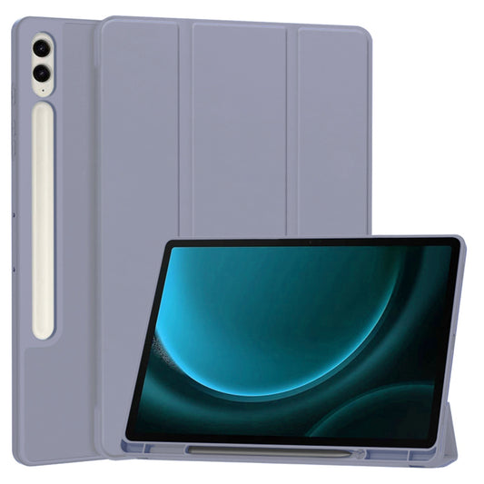 Puzdro pre Samsung Galaxy Tab S9 FE+, Techsuit, Flex Trifold, fialové
