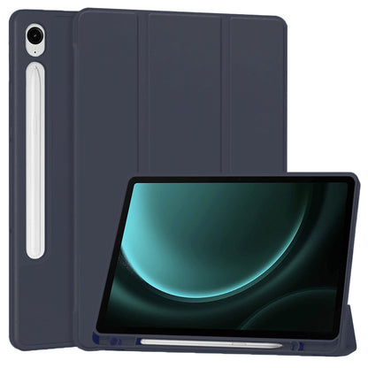 Puzdro pre Samsung Galaxy Tab S9 FE / Tab S9 / Tab S10 FE, Techsuit, Flex Trifold, Tmavomodrá