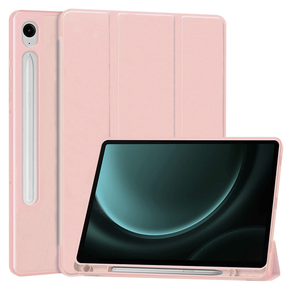 Puzdro pre Samsung Galaxy Tab S9 FE / Tab S9 / Tab S10 FE, Techsuit, Flex Trifold, Ružové