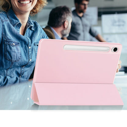 Puzdro pre Samsung Galaxy Tab S9 FE / Tab S9 / Tab S10 FE, Techsuit, Flex Trifold, Ružové