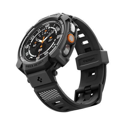 Puzdro pre Samsung Galaxy Watch Ultra2, Spigen, Rugged Armor Pro, Matná čierna ACS11612