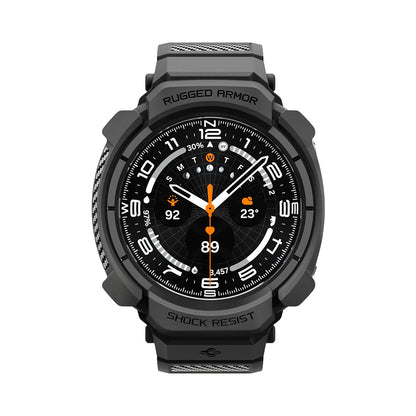 Puzdro pre Samsung Galaxy Watch Ultra2, Spigen, Rugged Armor Pro, Matná čierna ACS11612