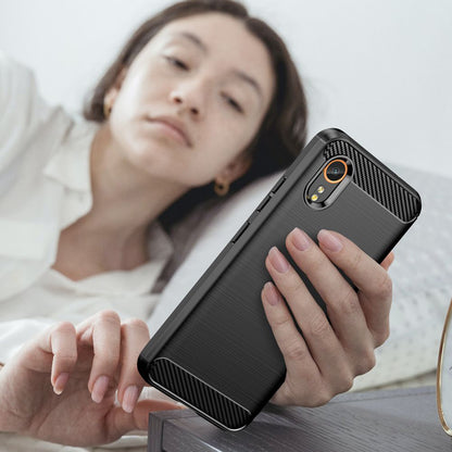 Puzdro pre Samsung Galaxy Xcover7 G556, Techsuit, Carbon, Čierne