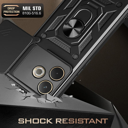 Puzdro pre Samsung Galaxy XCover7 Pro, Techsuit, CamShield, Čierne