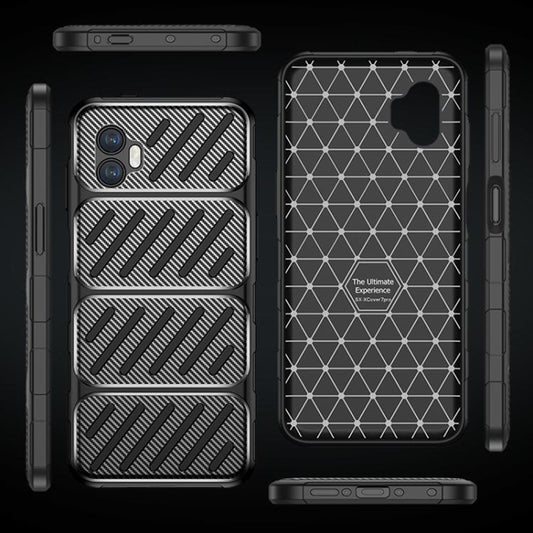 Puzdro pre Samsung Galaxy XCover7 Pro, Techsuit, CarbonFiber, Čierne