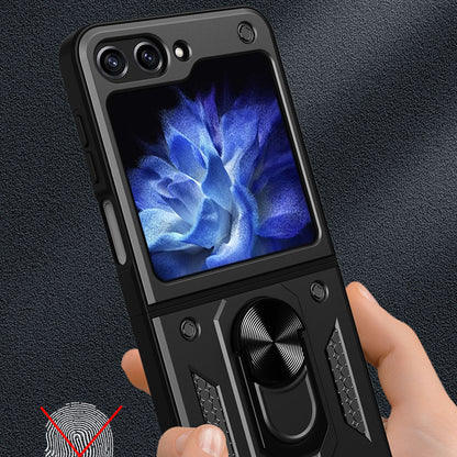 Puzdro pre Samsung Galaxy Z Flip5 F731, Techsuit, CamShield, Čierne