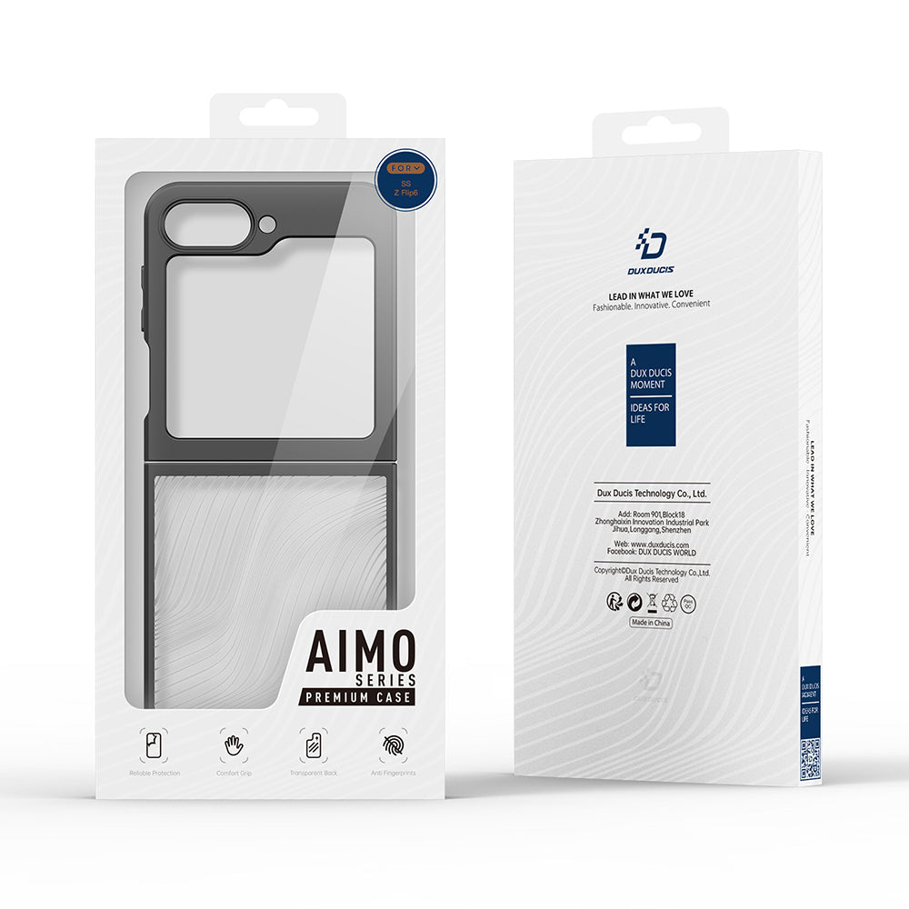 Puzdro pre Samsung Galaxy Z Flip6 F741, DUX DUCIS, Aimo, Čierne