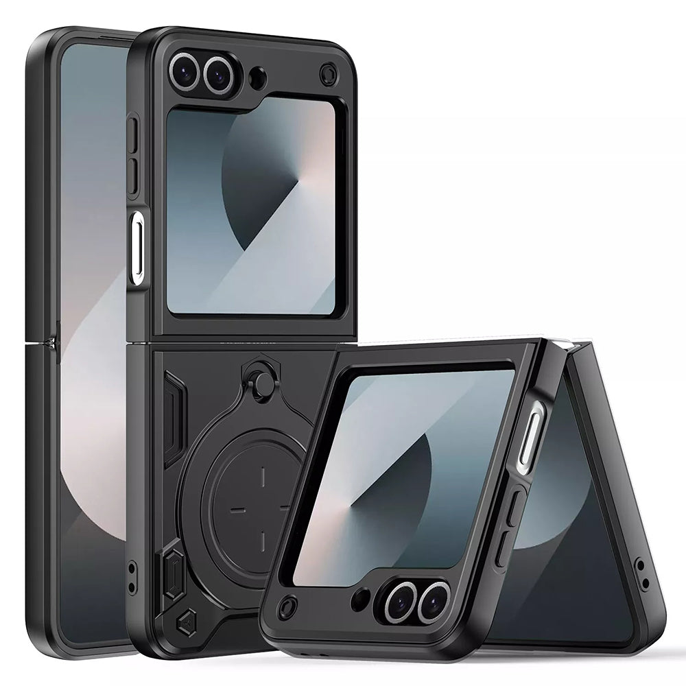 Puzdro pre Samsung Galaxy Z Flip7 FE F761 / Z Flip6 F741, Techsuit, CamGuard Pro, Čierne