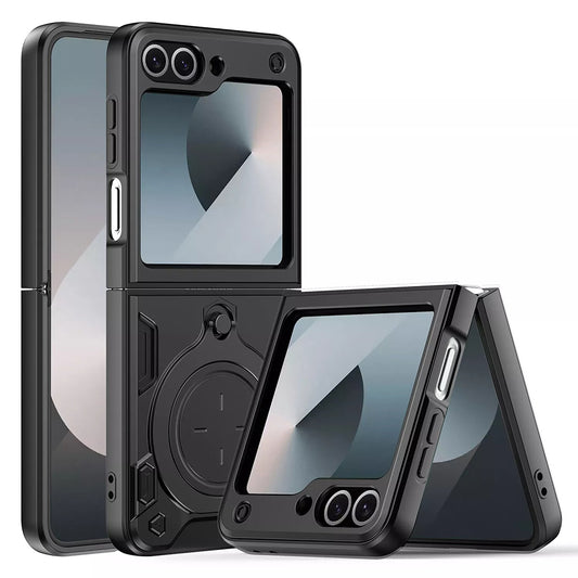 Puzdro pre Samsung Galaxy Z Flip7 FE F761 / Z Flip6 F741, Techsuit, CamGuard Pro, Čierne