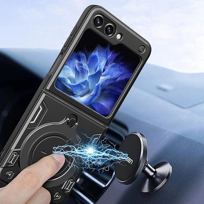 Puzdro pre Samsung Galaxy Z Flip7 FE F761 / Z Flip6 F741, Techsuit, CamGuard Pro, Čierne