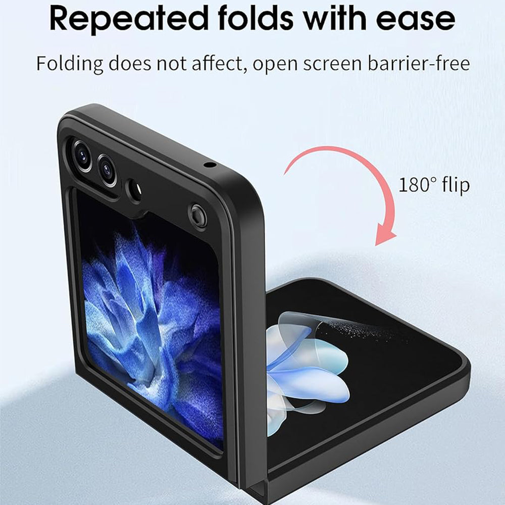 Puzdro pre Samsung Galaxy Z Flip7 FE F761 / Z Flip6 F741, Techsuit, CamGuard Pro, Čierne