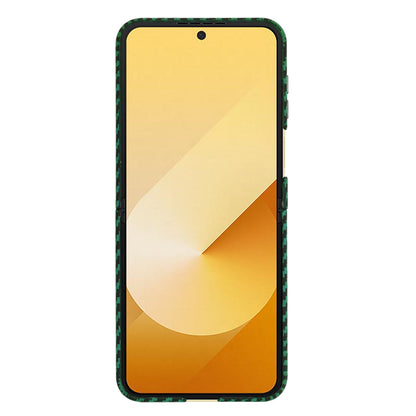 Puzdro pre Samsung Galaxy Z Flip7 FE F761 / Z Flip6 F741, Techsuit, Carbonite FiberShell, Zelené