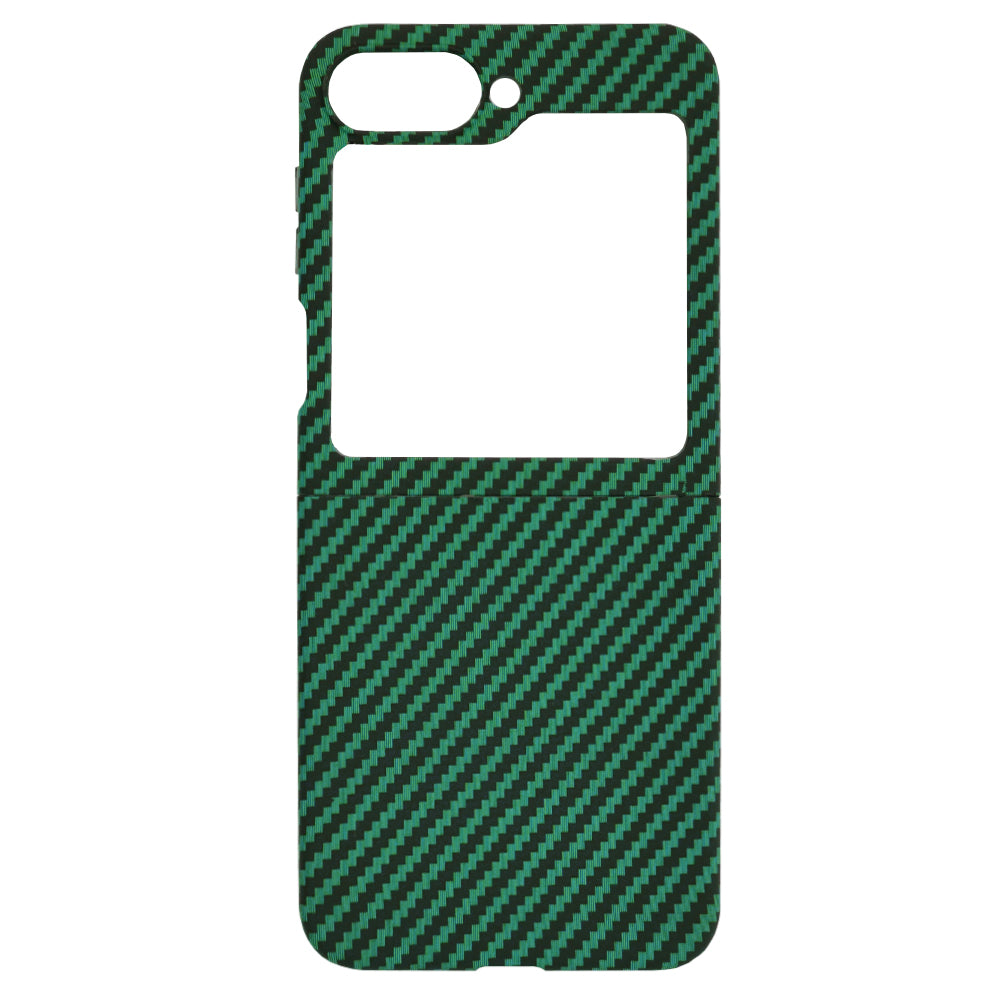 Puzdro pre Samsung Galaxy Z Flip7 FE F761 / Z Flip6 F741, Techsuit, Carbonite FiberShell, Zelené