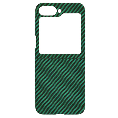 Puzdro pre Samsung Galaxy Z Flip7 FE F761 / Z Flip6 F741, Techsuit, Carbonite FiberShell, Zelené