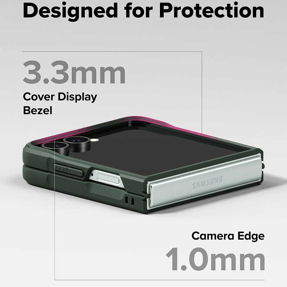 Puzdro pre Samsung Galaxy Z Flip7 F766, Ringke, Onyx, Tmavozelené