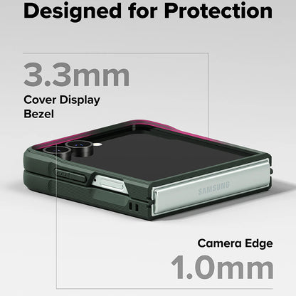 Puzdro pre Samsung Galaxy Z Flip7 F766, Ringke, Onyx, Tmavozelené