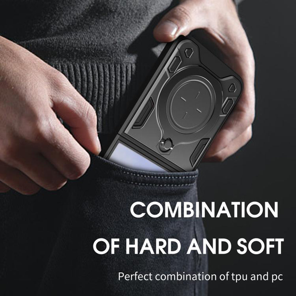 Puzdro pre Samsung Galaxy Z Flip7 F766, Techsuit, CamGuard Pro, Fialová