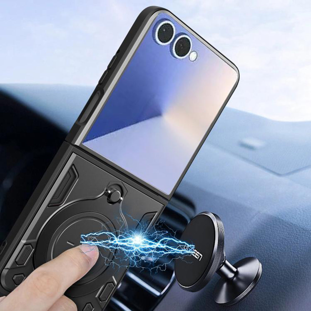 Puzdro pre Samsung Galaxy Z Flip7 F766, Techsuit, CamGuard Pro, Fialová