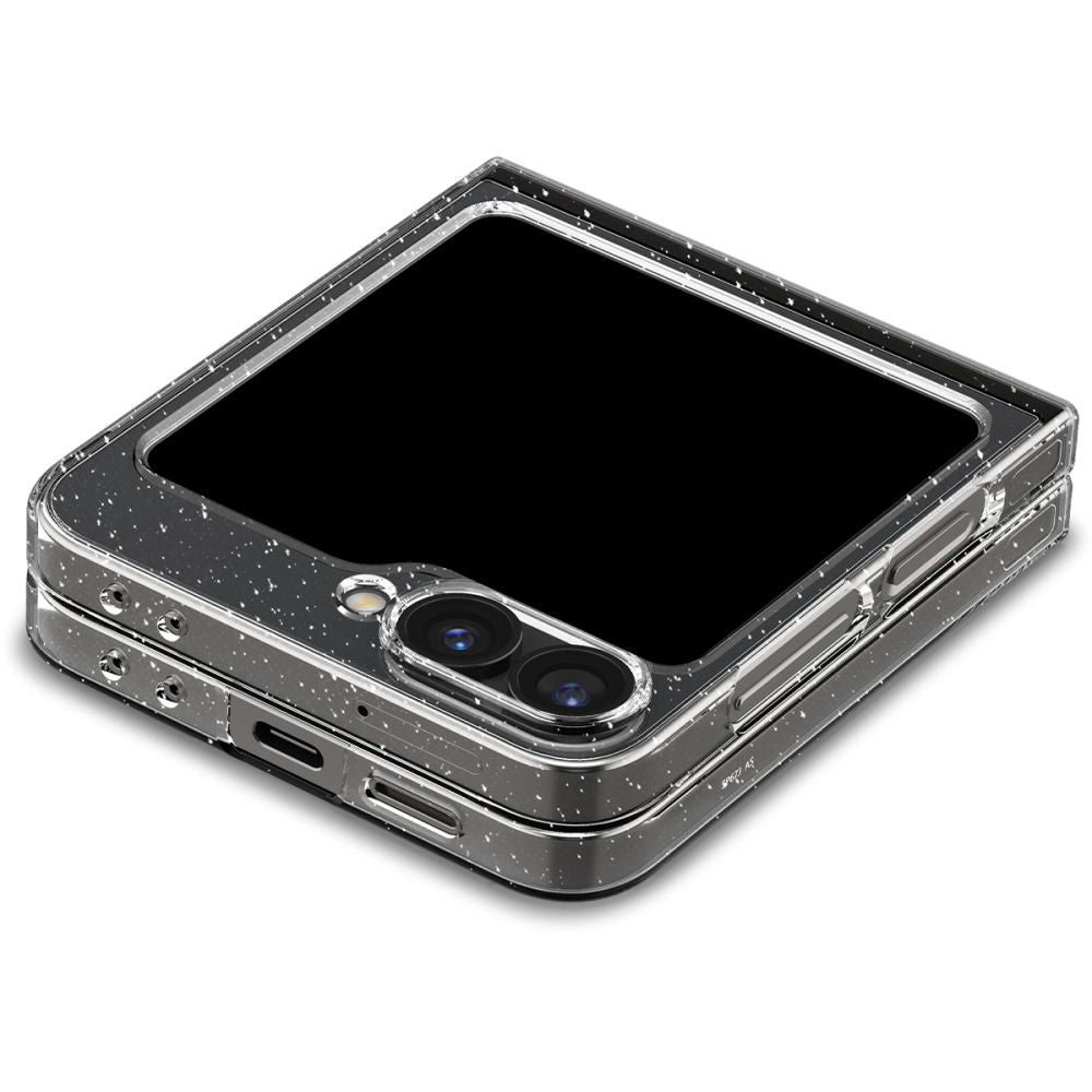 Puzdro pre Samsung Galaxy Z Flip7 FE F761 / Z Flip6 F741, Spigen, Air Skin Gliiter, Priehľadné