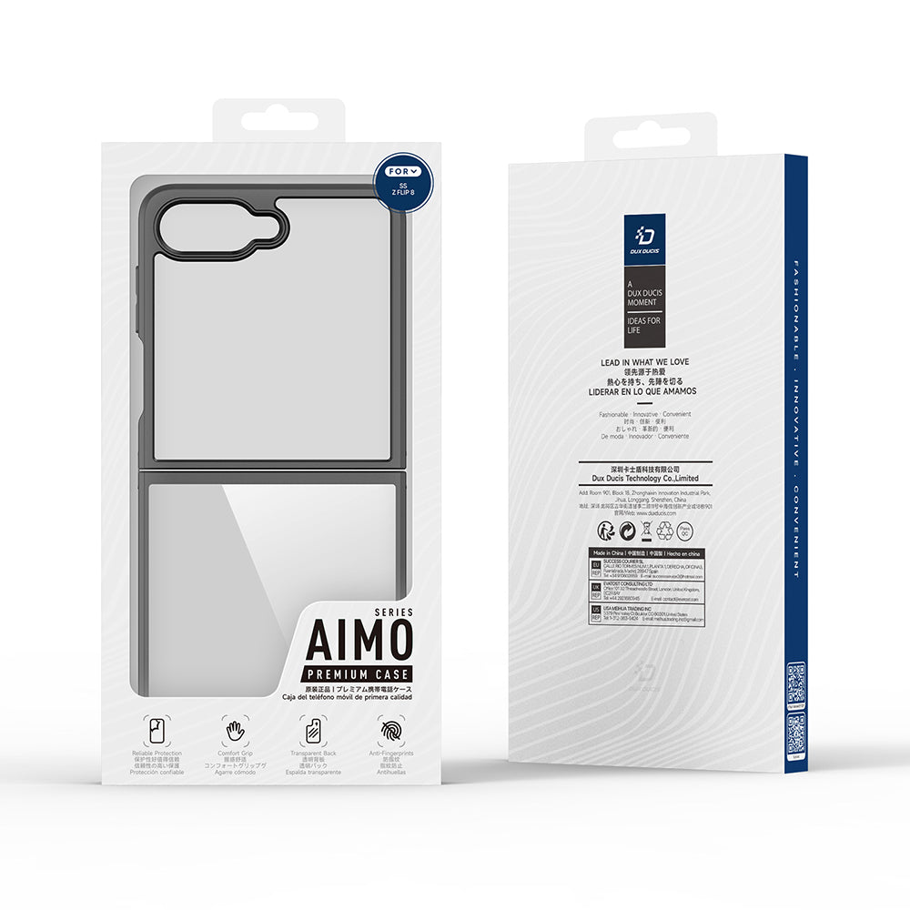 Puzdro pre Samsung Galaxy Z Flip8 F776, DUX DUCIS, Aimo, Čierne