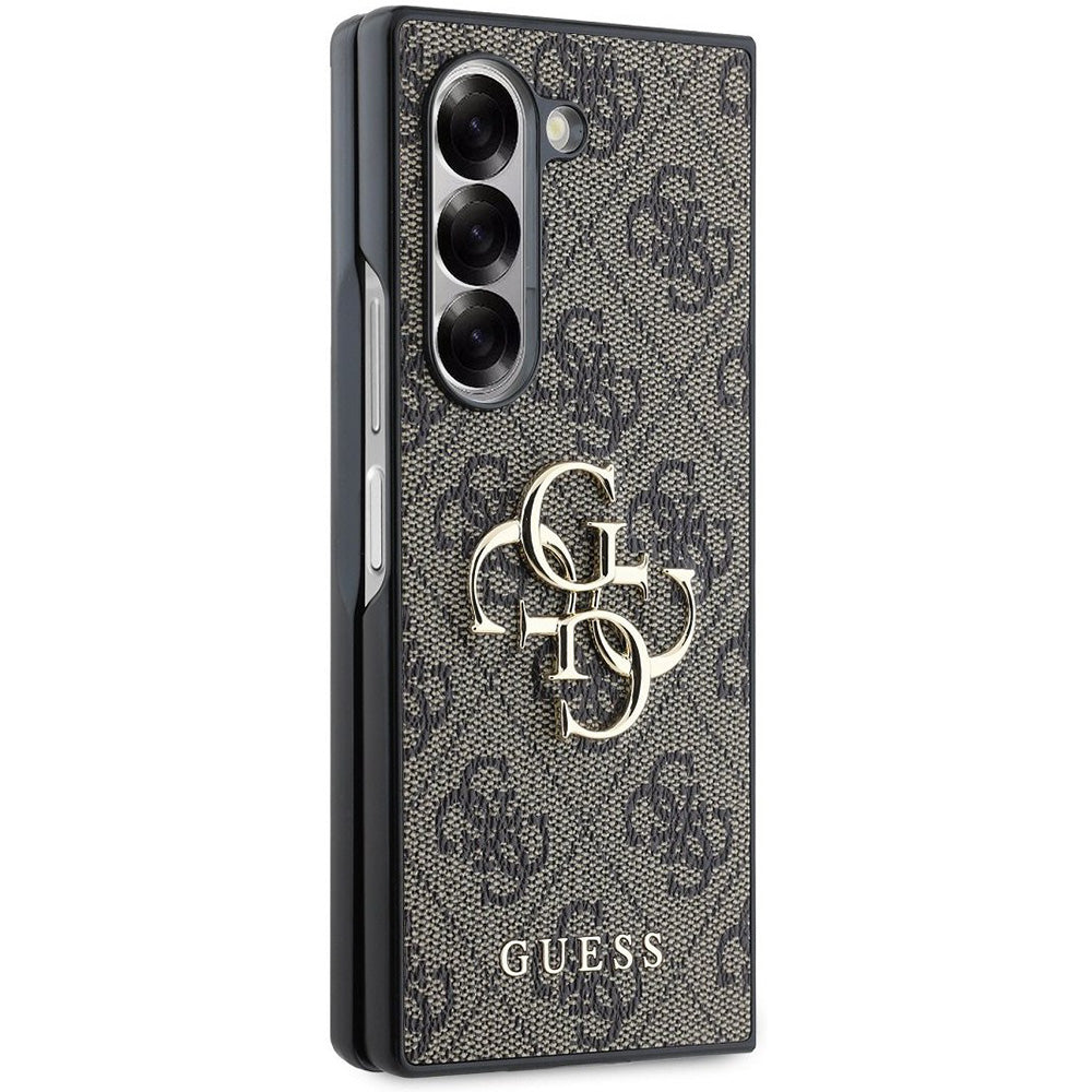 Puzdro pre Samsung Galaxy Z Fold6 F956, Guess, 4G Metal Logo, Hnedé