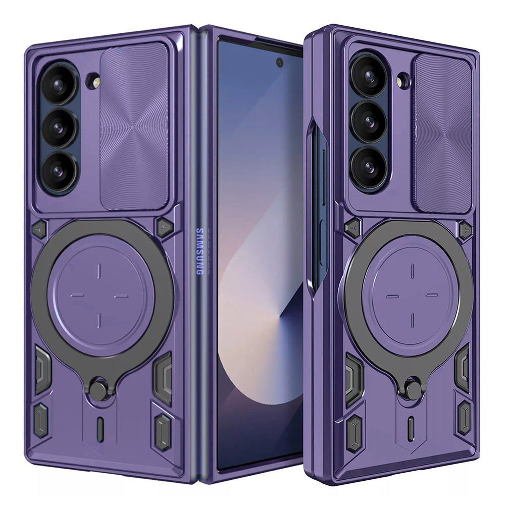 Puzdro pre Samsung Galaxy Z Fold6 F956, Techsuit, CamGuard Pro, Fialová